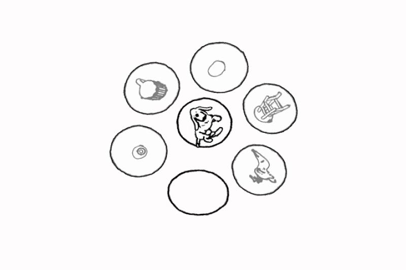 Circle of dogs