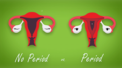 sleeping cartoon uterus