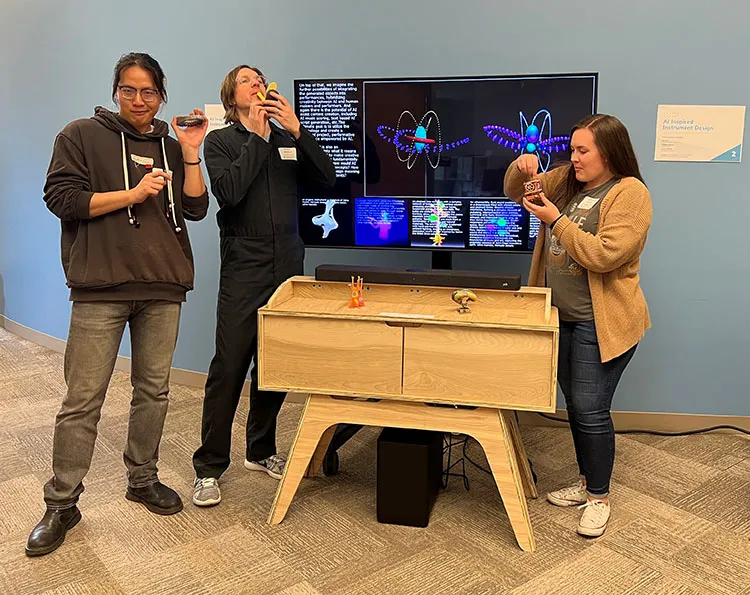 AI project team: Kio Zhu, Will Nickley and Grace Gerber