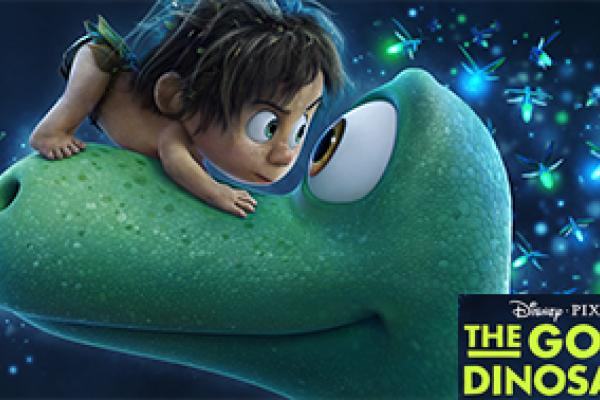 The Good Dinosaur - Pixar young boy and dinosaur eye-to-eye